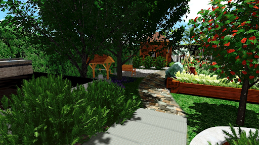 3D-визуализация загородного участка в программе Realtime Landscaping Architect — дипломный проект Евгении Поповой